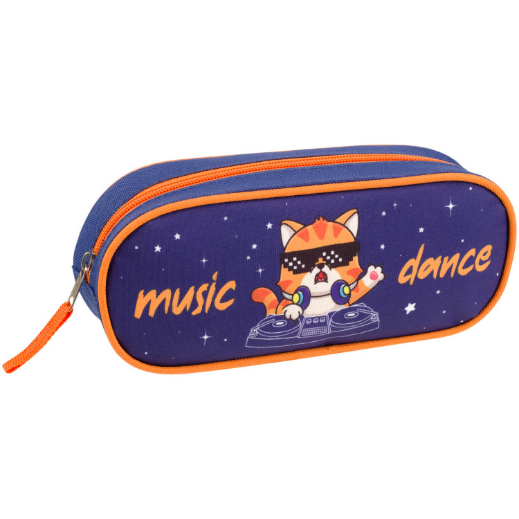 Пенал 210*80*45 ArtSpace "Music Cat", полиэстер, 365017 Пенал 210*80*45 ArtSpace "Music Cat", полиэстер, 365017