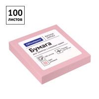 Самоклеящийся блок OfficeSpace 50*50мм, 100л., розовый, 24 штук, 269562 Самоклеящийся блок OfficeSpace 50*50мм, 100л., розовый, 24 штук, 269562