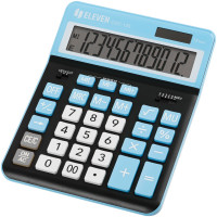 Калькулятор настольный Eleven CDC-120-BK/CY, 12 разрядов, двойное питание, 155*206*38мм, черный/синий, 365645 Калькулятор настольный Eleven CDC-120-BK/CY, 12 разрядов, двойное питание, 155*206*38мм, черный/синий, 365645