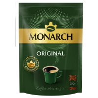 Кофе растворимый Monarch Original, сублимированный, мягкая упаковка, 210г, 367981 Кофе растворимый Monarch Original, сублимированный, мягкая упаковка, 210г, 367981