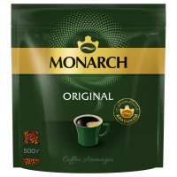 Кофе растворимый Monarch Original, сублимированный, мягкая упаковка, 500г, 367976 Кофе растворимый Monarch Original, сублимированный, мягкая упаковка, 500г, 367976