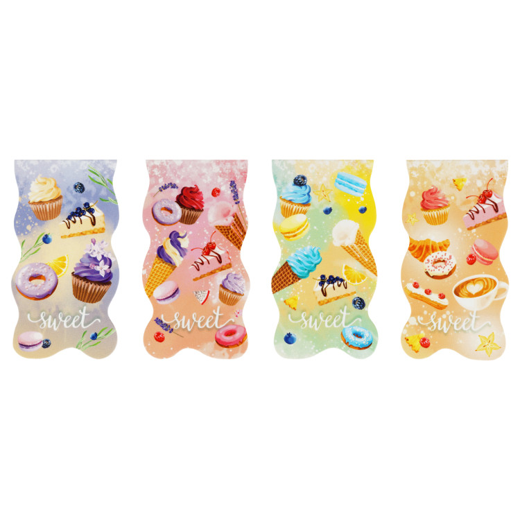 Закладка - магнит для книг, 35*130мм, ArtSpace "Sweets", 32 штук, 360375