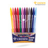 Набор капиллярных ручек Crown "MultiPla" 12цв., 0,3мм, европодвес, 263893 Набор капиллярных ручек Crown