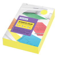 Бумага цветная OfficeSpace "Intensive Color", А4, 80г/м?, 500л., (желтый), 361617 Бумага цветная OfficeSpace "Intensive Color", А4, 80г/м?, 500л., (желтый), 361617