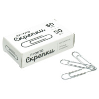 Скрепки 50мм, Globus, 50шт., карт. упаковка, 16 штук, 372524
