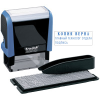 Штамп самонаборный Trodat, 3стр., 1 касса, пластик, 38*14мм (43199), 068324 Штамп самонаборный Trodat, 3стр., 1 касса, пластик, 38*14мм (43199), 068324