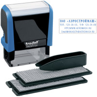 Штамп самонаборный Trodat, 4стр., 2 кассы, пластик, 47*18мм (43210), 075690 Штамп самонаборный Trodat, 4стр., 2 кассы, пластик, 47*18мм (43210), 075690