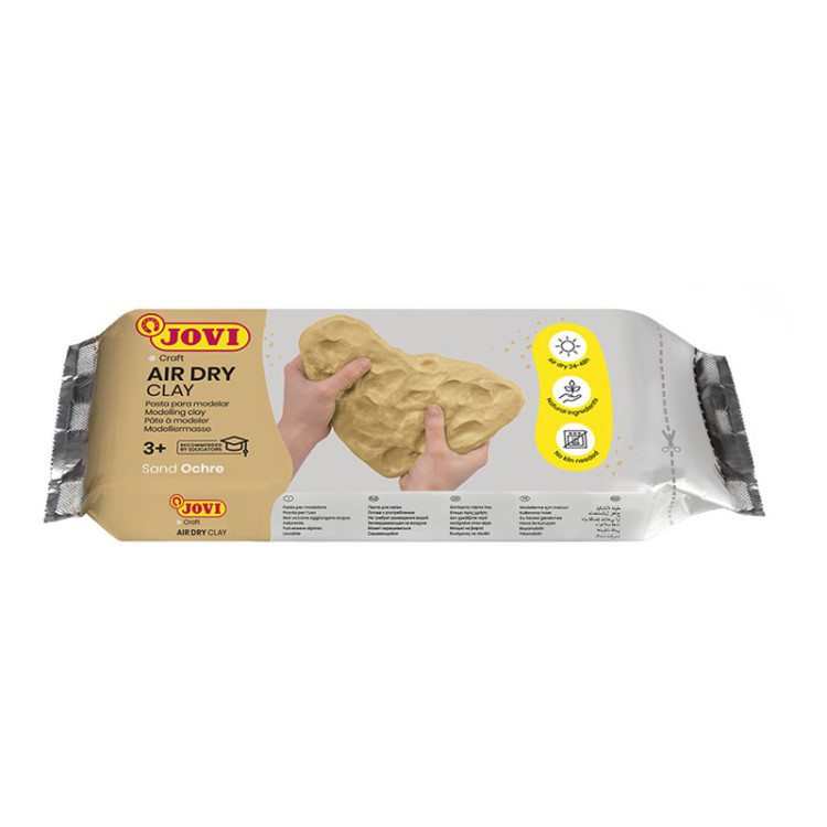 Паста для моделирования JOVI, отвердевающая, охра, 250г, вакуумный пакет, 364280 Паста для моделирования JOVI, отвердевающая, охра, 250г, вакуумный пакет, 364280