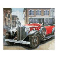 Алмазная мозаика ТРИ СОВЫ "Ретроавтомобиль", 40*50см, холст, картонная коробка с пластиковой ручкой, 344330 Алмазная мозаика ТРИ СОВЫ "Ретроавтомобиль", 40*50см, холст, картонная коробка с пластиковой ручкой, 344330