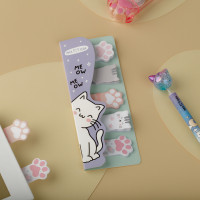 Флажки-закладки и самоклеящиеся блоки в наборе MESHU "Meow paw", 20л., европодвес, 362698