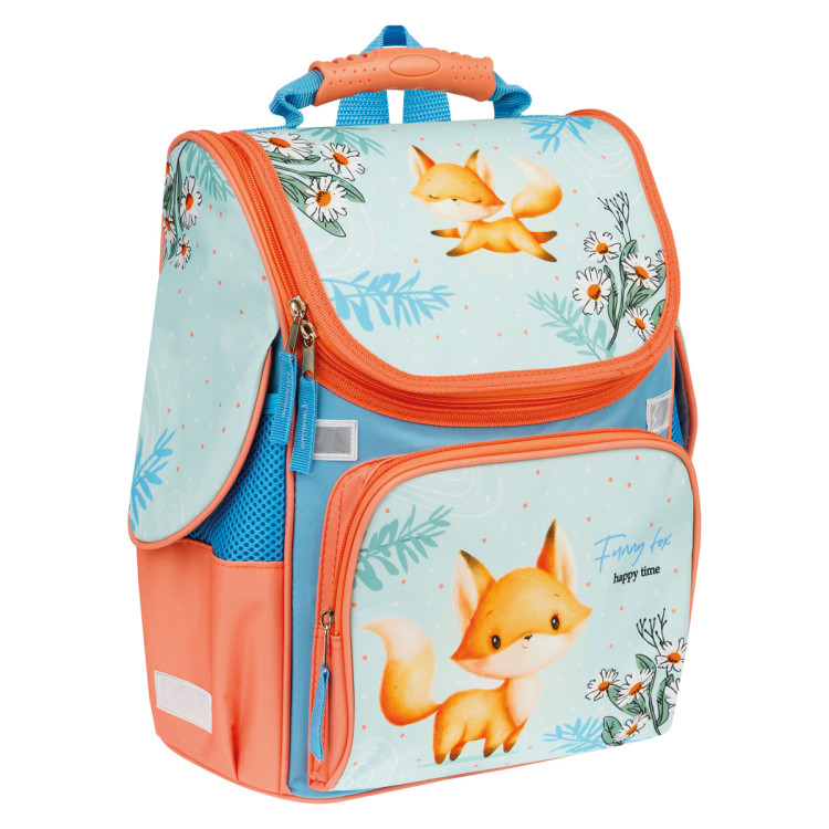 Ранец ArtSpace Junior "Foxy" 37*28*21см, 1 отделение, 3 кармана, анатомическая спинка, 347926 Ранец ArtSpace Junior "Foxy" 37*28*21см, 1 отделение, 3 кармана, анатомическая спинка, 347926