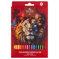 Карандаши цветные Koh-I-Noor "RED LION", 36цв, картон.упак. с подвесом, 376601