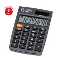 Калькулятор карманный Citizen SLD-100NR, 8 разрядов, двойное питание, 58*88*10мм, черный, 268473 Калькулятор карманный Citizen SLD-100NR, 8 разрядов, двойное питание, 58*88*10мм, черный, 268473