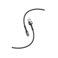Кабель Smartbuy S26, USB - Lightning, для Apple, 3A output, нейлоновая оплетка, 1м, черный, 384289 Кабель Smartbuy S26, USB - Lightning, для Apple, 3A output, нейлоновая оплетка, 1м, черный, 384289