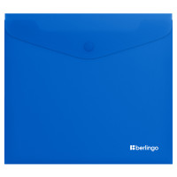 Папка-конверт на кнопке Berlingo "Soft Touch", А5+, 200мкм, софт-тач, синяя, 12 штук, 369428 Папка-конверт на кнопке Berlingo "Soft Touch", А5+, 200мкм, софт-тач, синяя, 12 штук, 369428