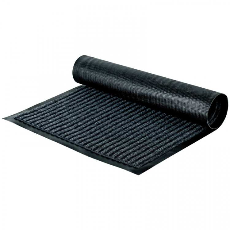 Коврик влаговпитывающий, ворсовый, ребристый OfficeClean, 40*60см, серый, 285747 Коврик влаговпитывающий, ворсовый, ребристый OfficeClean, 40*60см, серый, 285747