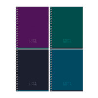 Тетрадь 80л., А5, клетка на гребне BG "Monocolor. Dark", 8 штук, 341036 Тетрадь 80л., А5, клетка на гребне BG "Monocolor. Dark", 8 штук, 341036
