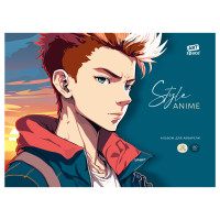 Альбом для акварели, 30л., А4, на склейке ArtSpace "Anime style. Man", 180г/м2, 357439 Альбом для акварели, 30л., А4, на склейке ArtSpace "Anime style. Man", 180г/м2, 357439