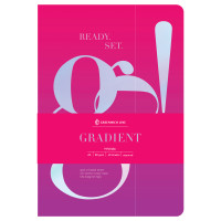 Тетрадь 40л., А5, клетка на сшивке Greenwich Line "Gradient", софт-тач, тиснение фольгой, тон. блок 80г/м2, 340082