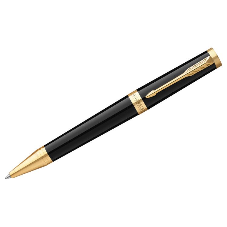 Ручка шариковая Parker "Ingenuity Black GT" 1мм, черная, подарочная упаковка, 363662