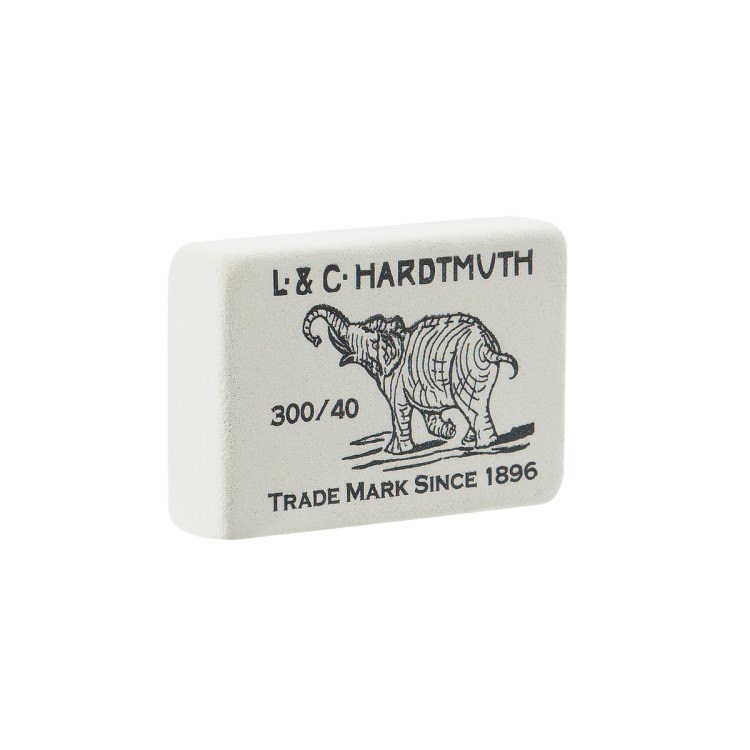 Ластик Koh-I-Noor "Elephant" 300/60, прямоугольный, натуральный каучук, 31*21*8мм, ч/б, 001466