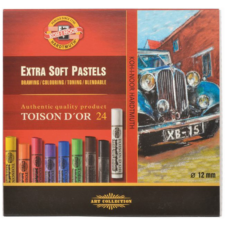 Пастель художественная Koh-I-Noor "Toison D`or Extra Soft 8554", 24 цвета, картон. упаковка, 308721 Пастель художественная Koh-I-Noor "Toison D`or Extra Soft 8554", 24 цвета, картон. упаковка, 308721