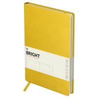 Ежедневник недатированный, B5, 136л., твердый переплет, кожзам, BG "Bright. Yellow", желтый, карман, 370211