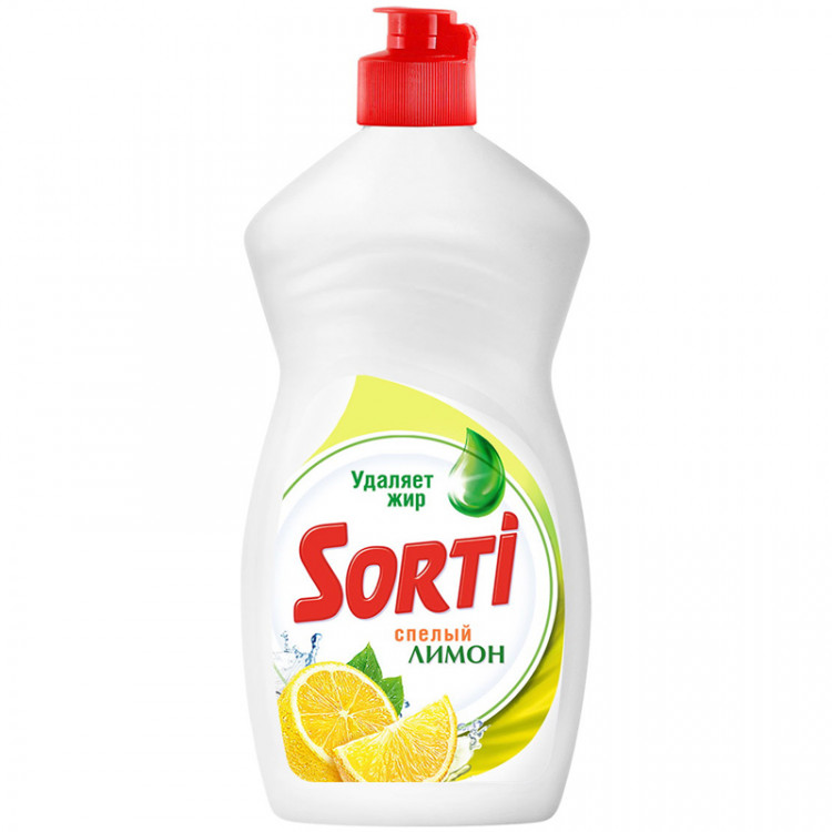 Средство для мытья посуды Sorti "Gel Active. Лимон", 450мл, 263369