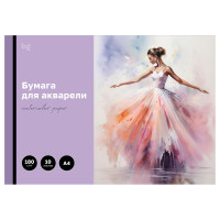 Папка для акварели, 10л., А4 BG "Балерина", 180г/м2, 368573 Папка для акварели, 10л., А4 BG "Балерина", 180г/м2, 368573
