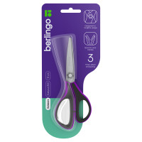 Ножницы Berlingo "Easycut 350", 13см, сиреневые, эргономичные ручки, мягкие вставки, европодвес, 326327