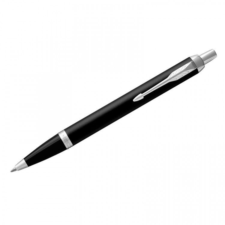 Ручка шариковая Parker "IM Essential Muted Black CT" синяя, 1,0мм, кнопочн., подарочная упаковка, 318948
