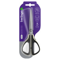 Ножницы Berlingo "Easycut 300", 19см, белые, мягкие вставки, европодвес, 326321