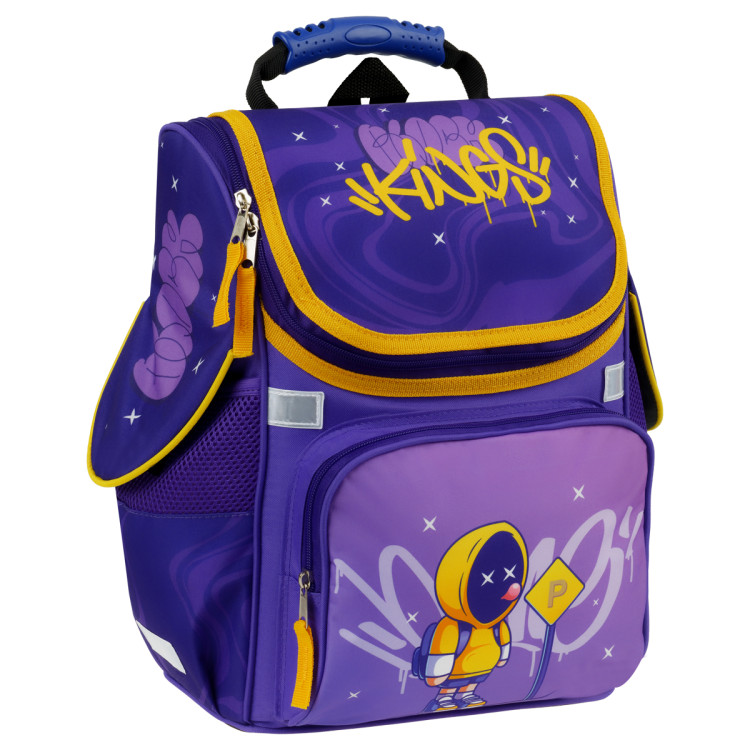 Ранец ArtSpace Junior "ArtKing" 37*28*21см, 1 отделение, 3 кармана, анатомическая спинка, 364458 Ранец ArtSpace Junior "ArtKing" 37*28*21см, 1 отделение, 3 кармана, анатомическая спинка, 364458