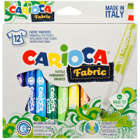 Набор фломастеров для ткани Carioca "Fabric Liner" 12цв., картон. уп., европодвес, 311966 Набор фломастеров для ткани Carioca "Fabric Liner" 12цв., картон. уп., европодвес, 311966