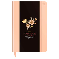 Ежедневник недатированный А5, 136л., 7БЦ BG "Flowery. Peach", глянцевая ламинация, отд.фольгой, 376416 Ежедневник недатированный А5, 136л., 7БЦ BG "Flowery. Peach", глянцевая ламинация, отд.фольгой, 376416