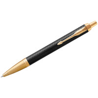 Ручка шариковая Parker "IM Premium Black/Gold GT" синяя, 1,0мм, кнопочн., подарочная упаковка, 246616