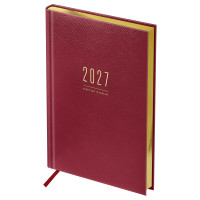 Ежедневник датированный 2027г., А5, 176л., твердый переплет, кожзам, BG "Dallas. Dark red", тёмно-красный, фольгированный срез, 390465 Ежедневник датированный 2027г., А5, 176л., твердый переплет, кожзам, BG "Dallas. Dark red", тёмно-красный, фольгированный срез, 390465