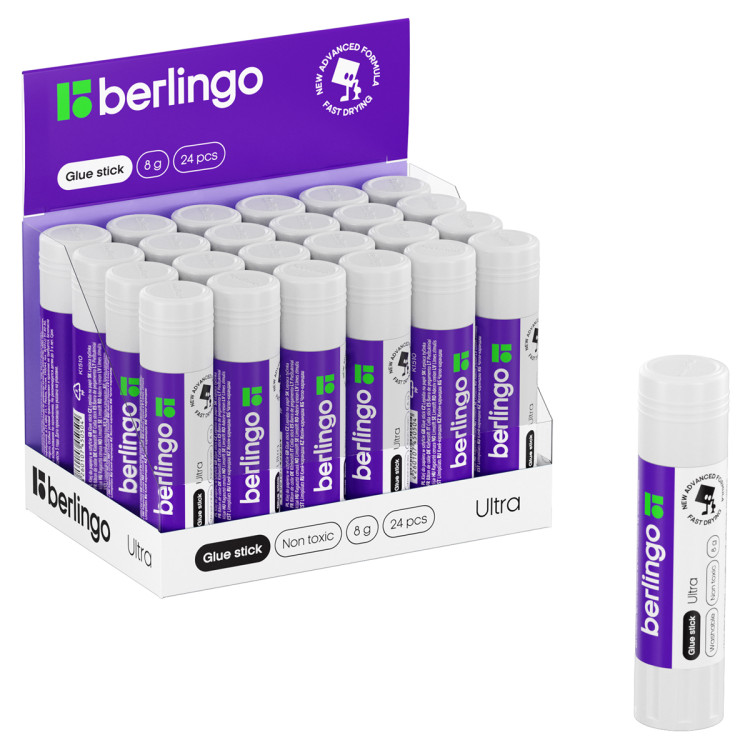 Клей-карандаш Berlingo "Ultra", 08г, ПВП, 104279