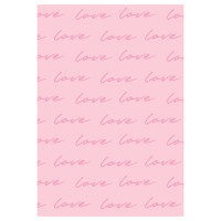 Упаковочная бумага глянц. 70*100см, MESHU "Love pattern", 80г/м2, 383935 Упаковочная бумага глянц. 70*100см, MESHU "Love pattern", 80г/м2, 383935