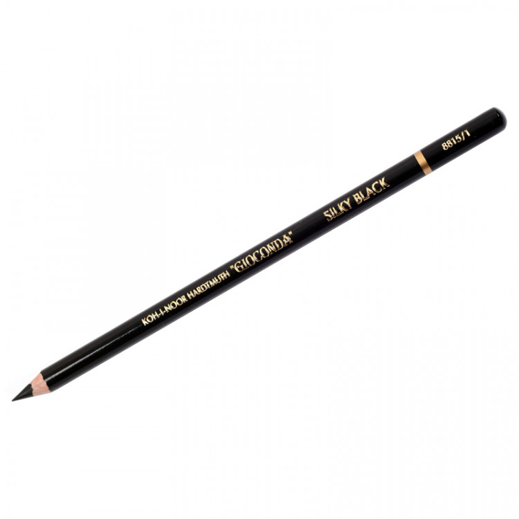 Карандаш художественный Koh-I-Noor "Gioconda Silky 8815" B, черный матовый, заточен., 321818 Карандаш художественный Koh-I-Noor "Gioconda Silky 8815" B, черный матовый, заточен., 321818