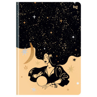 Ежедневник недатированный А5, 136л., 7БЦ BG "Magic comes", отд. фольгой, на резинке, 368443