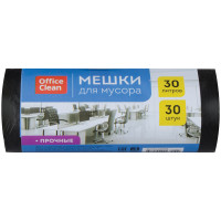 Мешки для мусора 30л OfficeClean ПНД, 50*60см, 10мкм, 30шт., прочные, черные, в рулоне, 228591 Мешки для мусора 30л OfficeClean ПНД, 50*60см, 10мкм, 30шт., прочные, черные, в рулоне, 228591