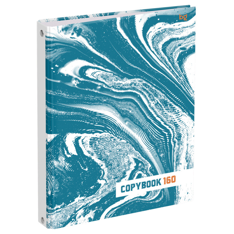Тетрадь на кольцах А5, 160л., BG "Fluid art", глянцевая ламинация, 372875