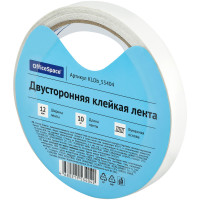 Клейкая лента двусторонняя OfficeSpace, 12мм*10м, бумажная основа, 362210 Клейкая лента двусторонняя OfficeSpace, 12мм*10м, бумажная основа, 362210