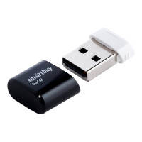 Память Smart Buy "Lara" 64GB, USB 2.0 Flash Drive, черный, 384276 Память Smart Buy "Lara" 64GB, USB 2.0 Flash Drive, черный, 384276