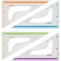 Треугольник 30°, 19см Berlingo "Color", пластиковый, ассорти, европодвес, 292847 Треугольник 30°, 19см Berlingo "Color", пластиковый, ассорти, европодвес, 292847
