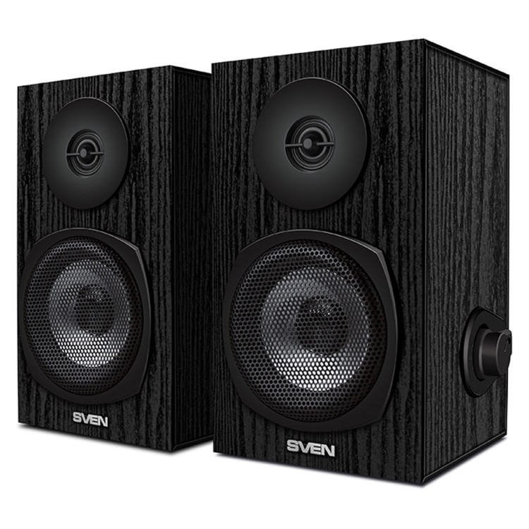 Колонки Sven SPS-575, 2*3W, деревянный корпус, питание через USB, черный, 353136 Колонки Sven SPS-575, 2*3W, деревянный корпус, питание через USB, черный, 353136