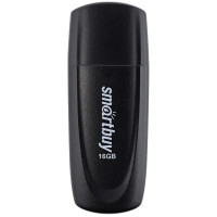 Память Smart Buy "Scout"  16GB, USB 2.0 Flash Drive, черный, 350452