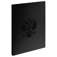 Папка с 20 вкладышами СТАММ "Герб" А4, 14мм, 700мкм, пластик, черный, 380874 Папка с 20 вкладышами СТАММ "Герб" А4, 14мм, 700мкм, пластик, черный, 380874
