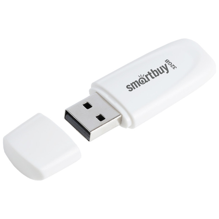 Память Smart Buy "Scout" 32GB, USB 2.0 Flash Drive, белый, 350459 Память Smart Buy "Scout" 32GB, USB 2.0 Flash Drive, белый, 350459